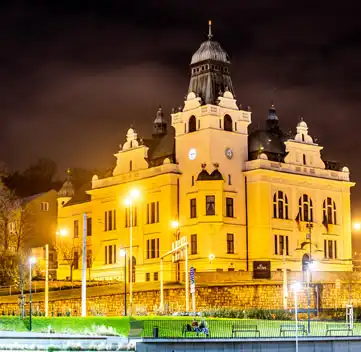 Una strada tipica di Ostrava